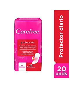 Protectores Diarios Carefree Protección Original 20un