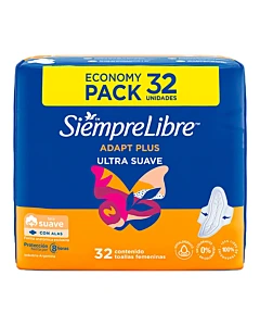 Toallas Femeninas Siempre Libre Adapt Plus 32u