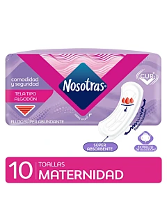 Toallas Nosotras De Maternidad 10un