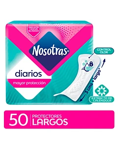Protector Diario Nosotras Largos 50u